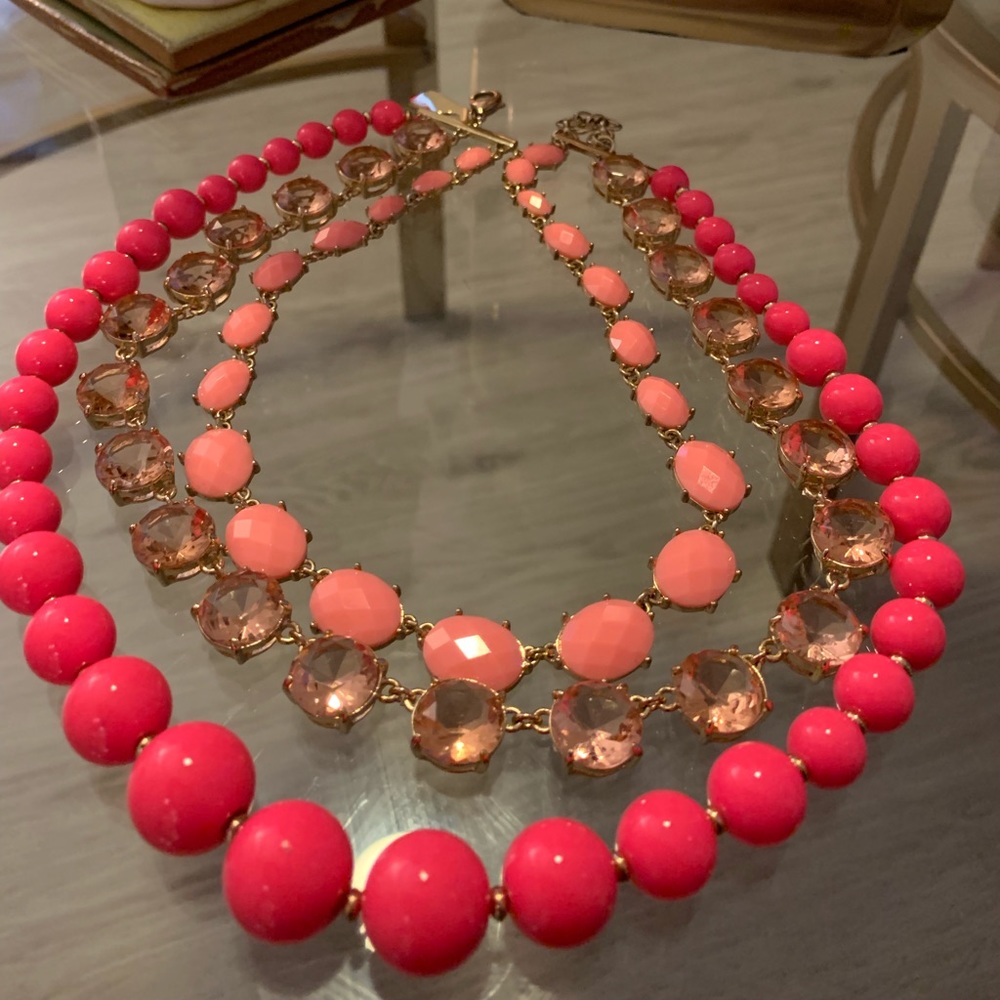 Vineyard Vines Pink and Gold Necklace